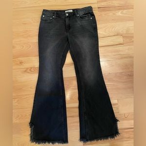 Free People Black Flare Jeans